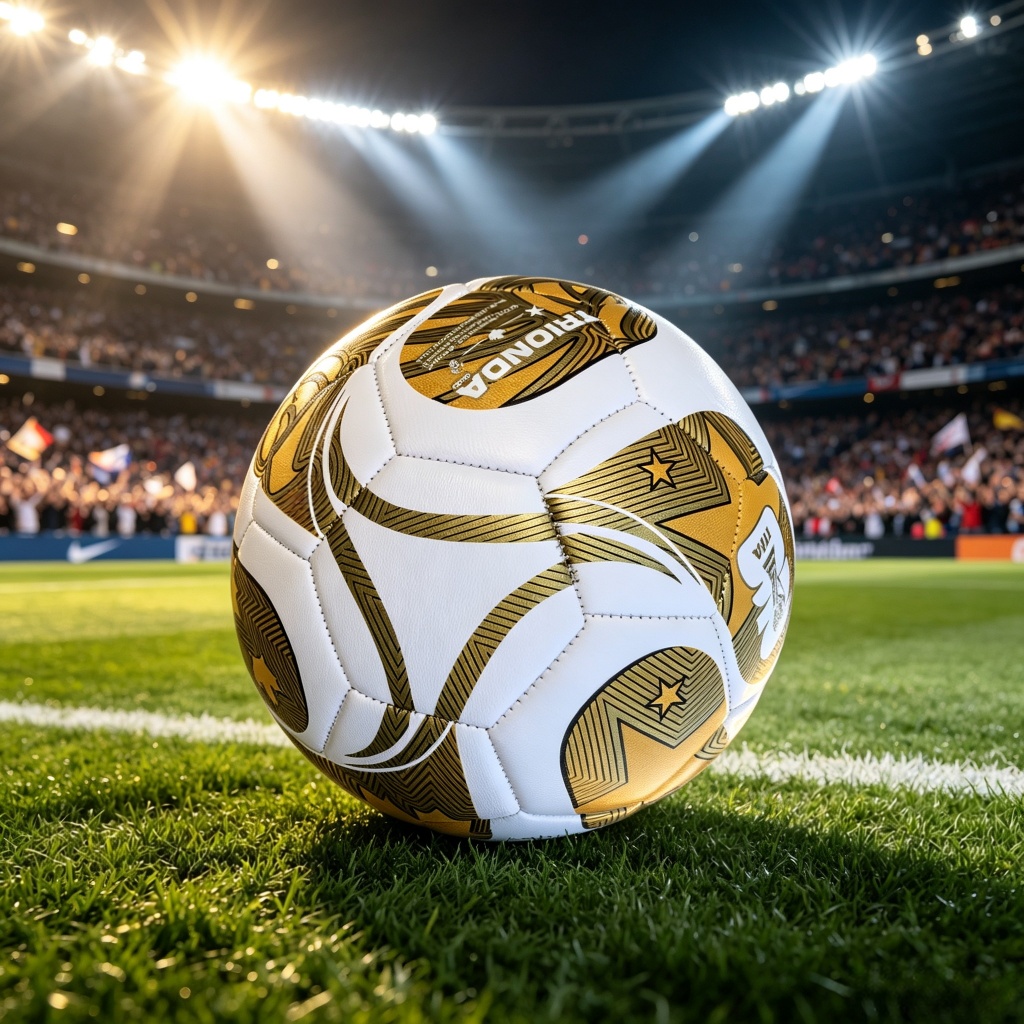 Máquina De Futebol Final Da Copa Do Mundo 2026 Costurada Durável Tamanho Para Treinamento Ao Ar Livre # 5 Bola