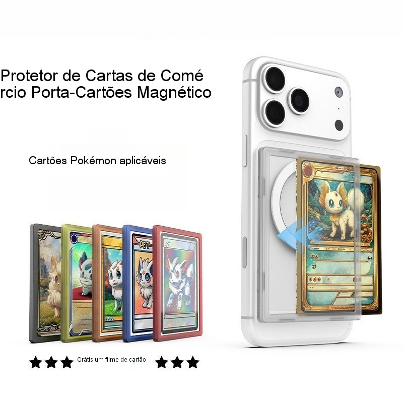 Estojo De Armazenamento De Cartão Rígido Transparente Magnético Adequado Para Cartas Colecionáveis Pokémon One Piece