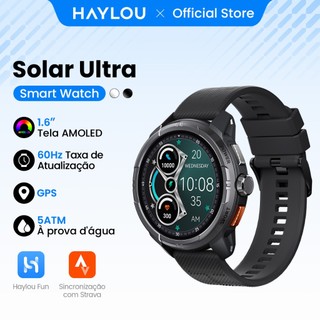 [New] Haylou Solar Ultra SmartWatch GPS 1.6"AMOLED 60Hz Display 5ATM 22Dias Bateria Relóg…