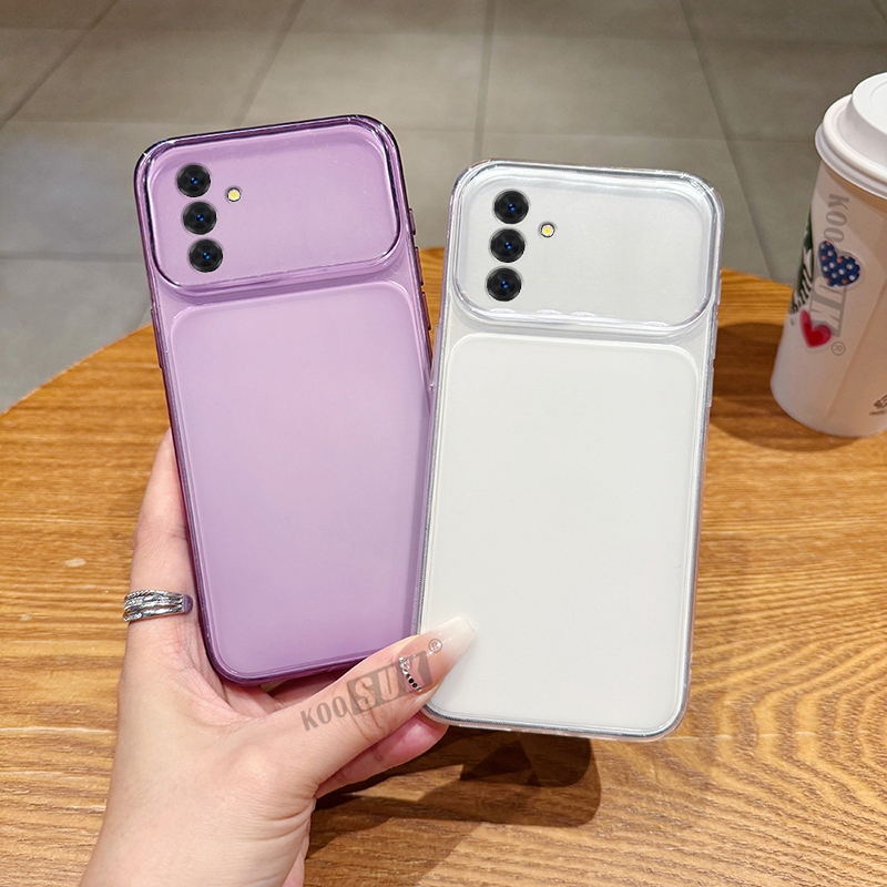 Nova Embalagem Para Samsung A08 A18 A07 A27 A17 A37 A57 A06 A16 A36 A56 M47 Fino Translúcido Macio Caso Proteção Da Lent