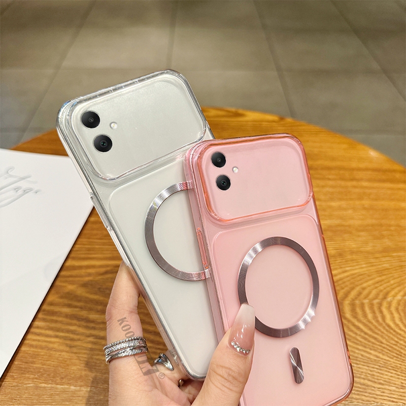 Capa Quente Para Samsung A06 A16 A36 A56 A08 A18 A07 A27 A17 A37 A57 M47 Círculo Ultrafino Grande Janela De Visualização