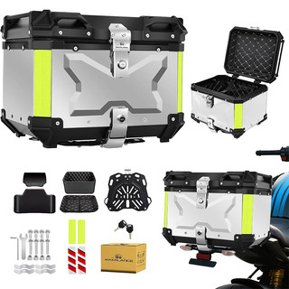 SOARFLY Porta-Malas De Alumínio Para Motocicleta 55 L + Suporte + Encosto