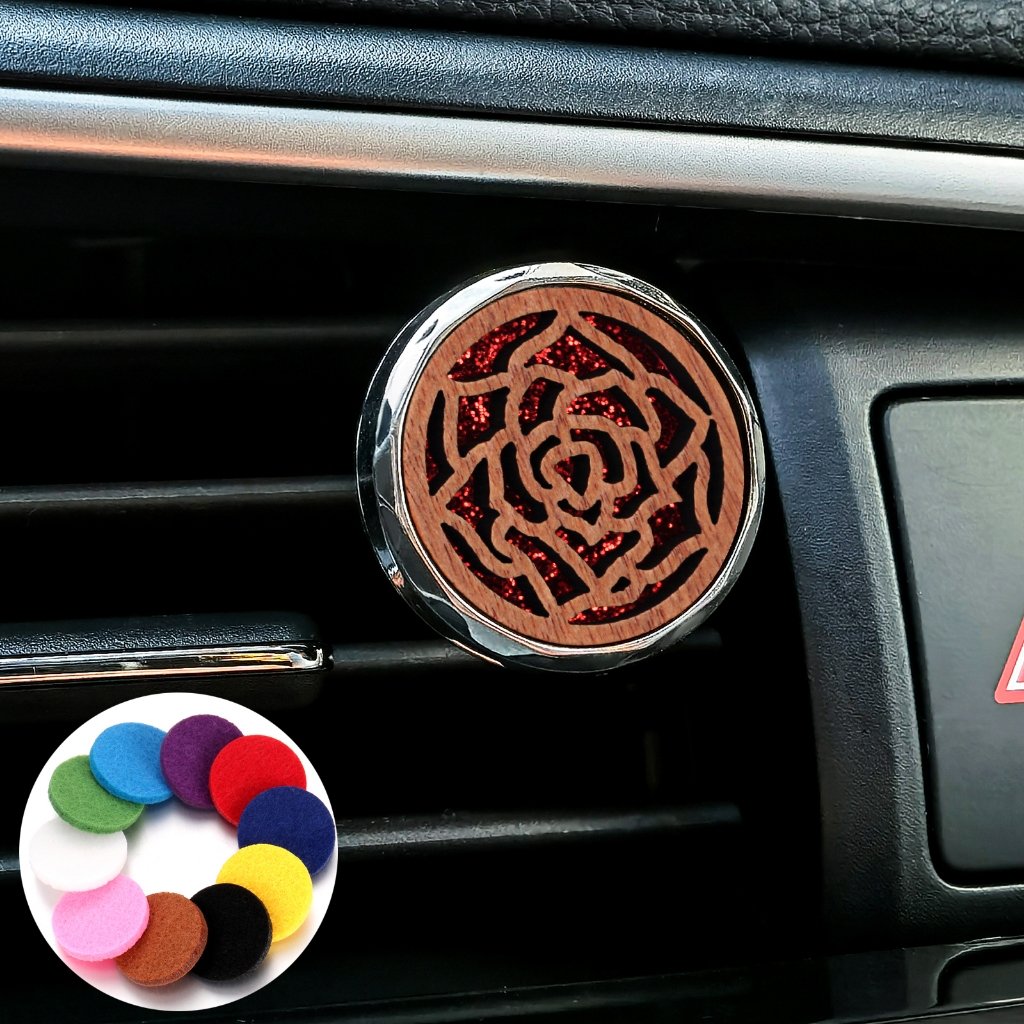2026 Novo Difusor De aroma De Carro De Madeira Medalhão Pingente Colar Coruja Mão Ambientador Ventilação Clipe Aromatera