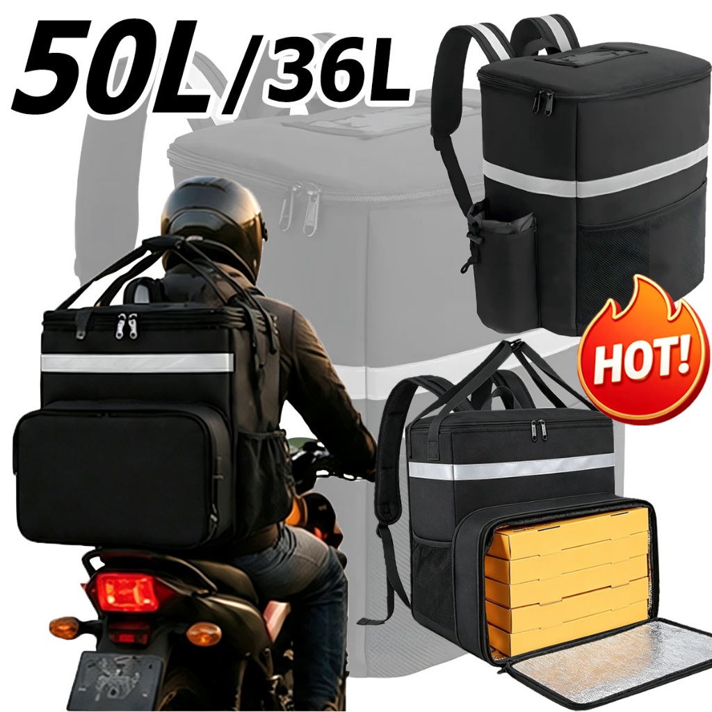 Mochila Bag Impermeável Térmica Motoboy Entrega Delivery 50L/36L