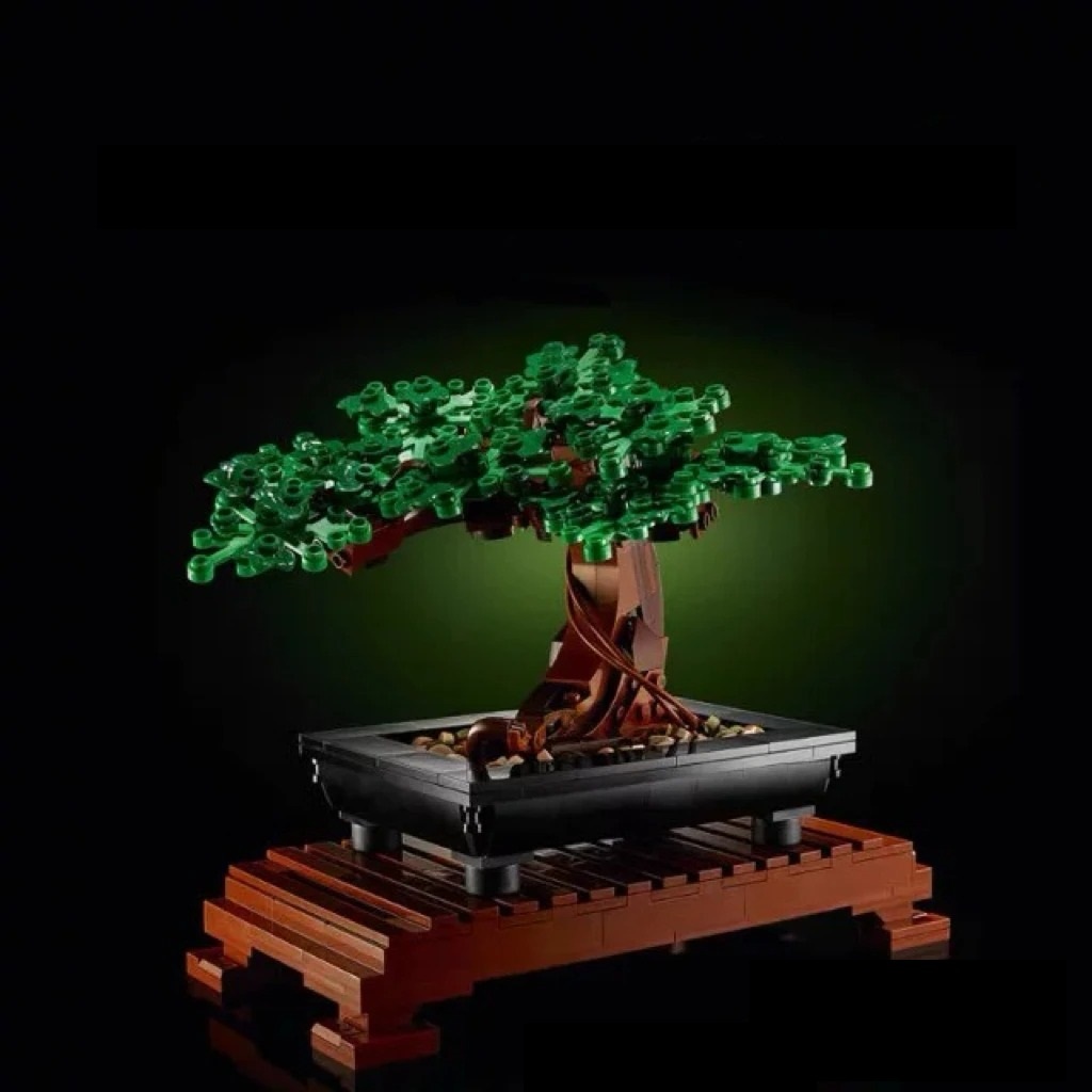 878 Peças Compatíveis Com 10281 Presentes Infantis Ajuste Criativo Bonsai Árvore Buquê De Flores Blocos De Construção Mo