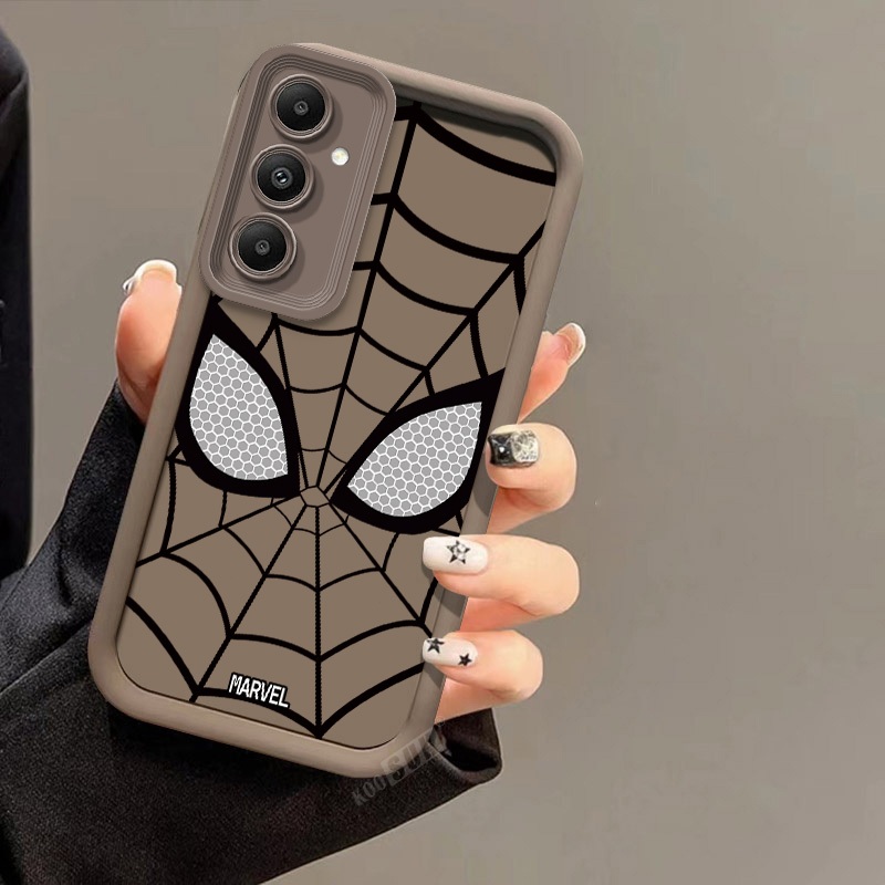 Capa Fosca Para Samsung Galaxy A08 A18 A07 A17 A27 A37 A57 M07 F07 F17 M17 F70E M17E M47 Spiderman Anime Padrão Silicone