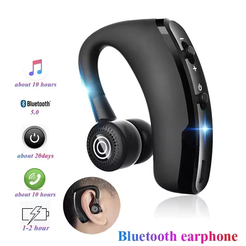 Único Display Digital Sem Fio Bluetooth Fone De Ouvido Geral Negócios Redução Ruído 5.0 Com Microfone