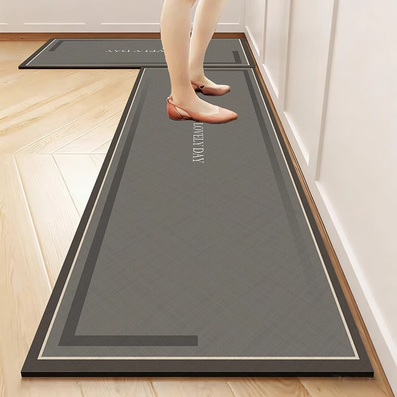 2 PCS Tapete de Cozinha Emborrachado - Resistente, Antiderrapante e Fácil de Limpar, 120x40cm + 60x40cm — imagem 1