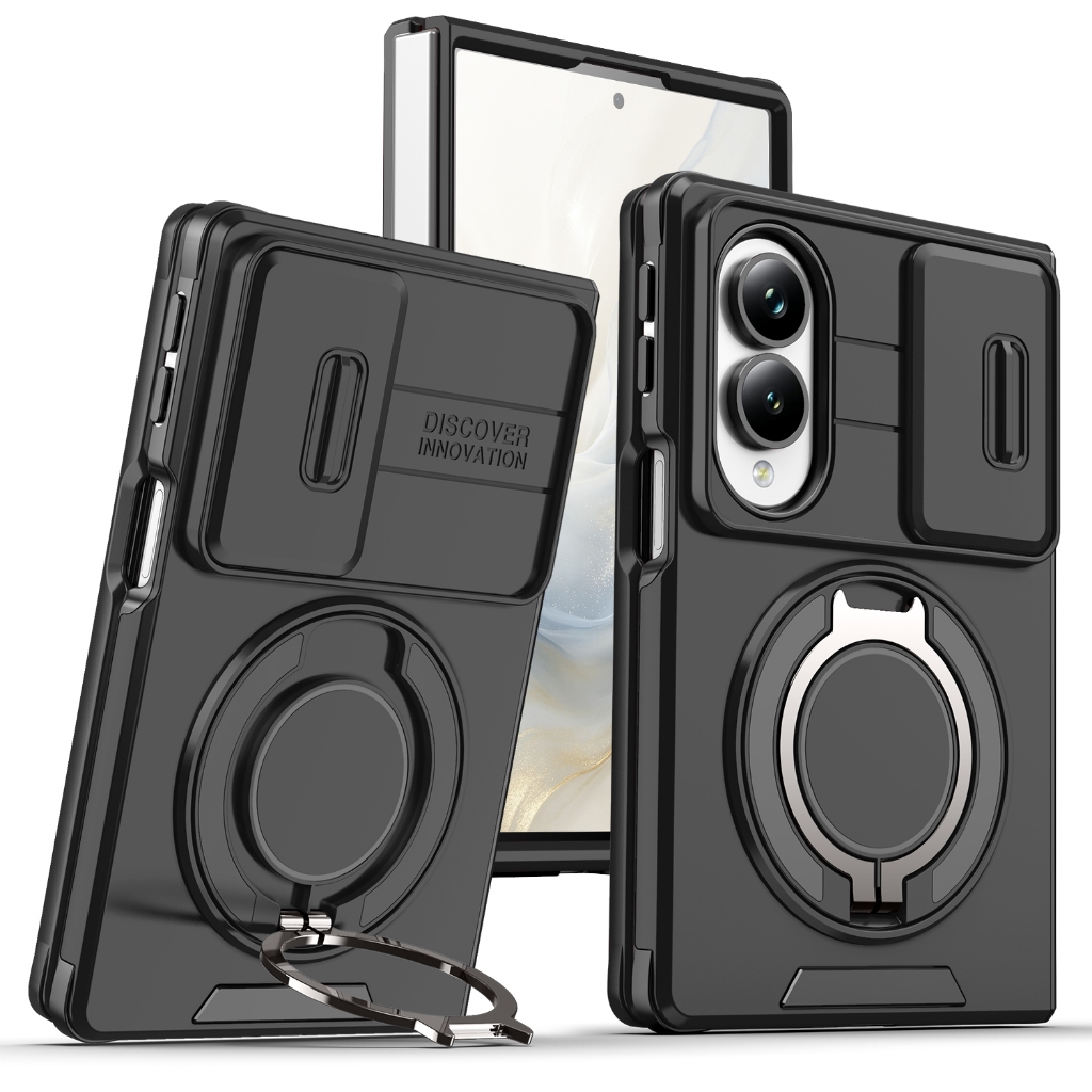 Sunyi Para Samsung Galaxy Z Fold 8 Ultra 7 6 Capa Com Suporte Magnético 360 ° Gi