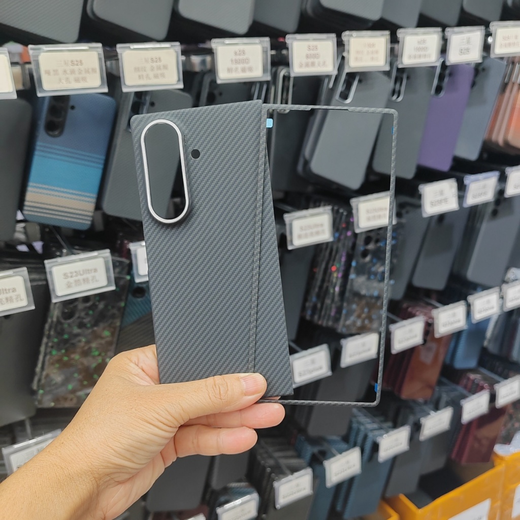 Capa De Telefone De Fibra De Carbono De Aramida Real Para Samsung Galaxy Z Fold
