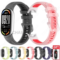 Pulseira De Silicone Acessórios Esportivos Para Xiaomi Smart Band 10 9 8 / Band 10 Ceramic Edition
