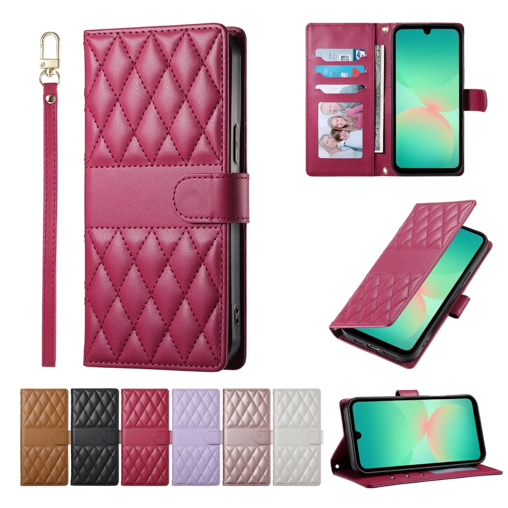 Capa Carteira De Couro Flip Para Samsung A17 A27 A57 A37 A07 A06 A26 A16 A56 A36 A05 A15 A25 A35 A55 A14 A24 A34 A54 A13