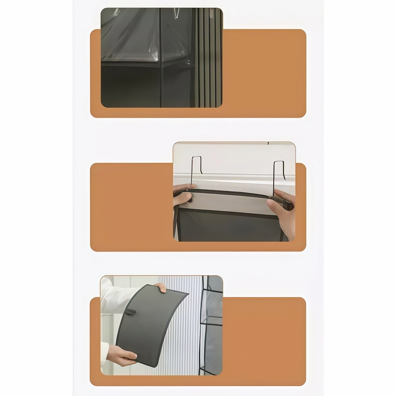 Organizador 4 / 6 Andares Multiuso Suporte Bolsas Cosméticos Pendurado Porta Tecido Multifuncional — imagem 2 de 2