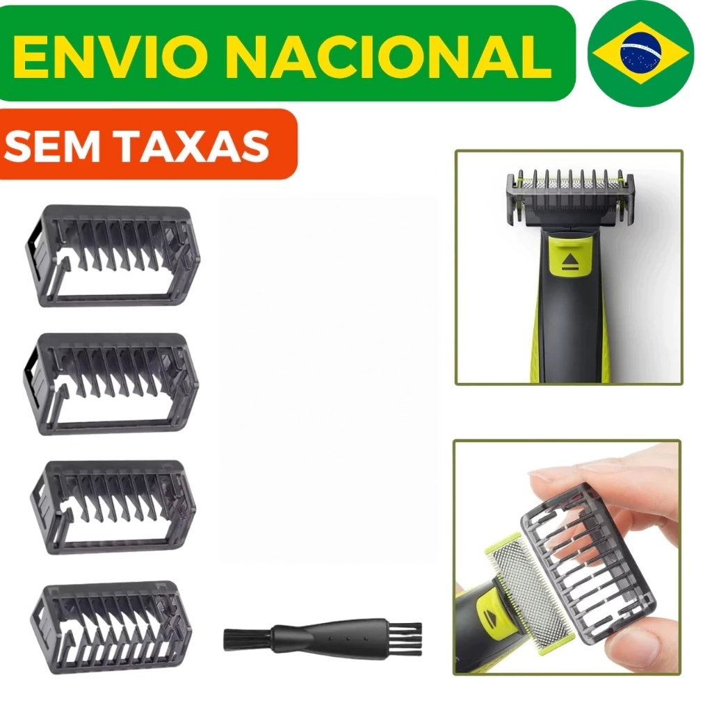Capacidade 1/2/3/5mm Acessório Pente Trimmer Para OneBlade Uma Lâmina Barbeador Pinça Cortador QP2520 QP2530 QP2620