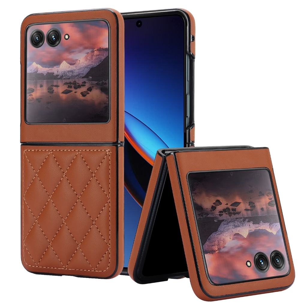 Capa De Telefone Dobrável De Couro Para Motorola Moto Razr 70 60 50 40 Ultra