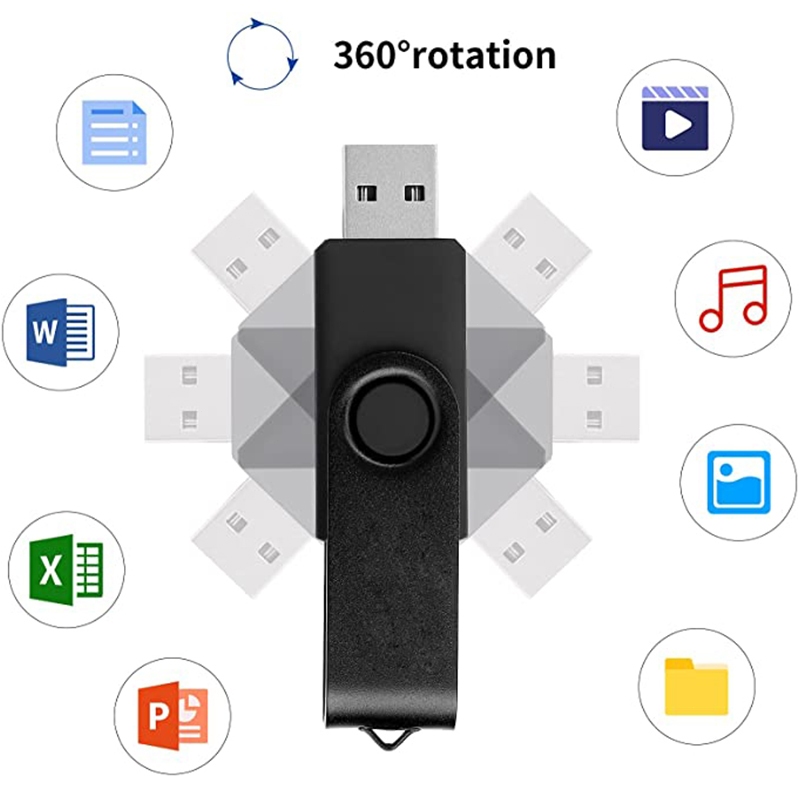 Unidade flash USB portátil 4GB 8GB 16GB 32GB Unidade flash USB para carro · foto 2
