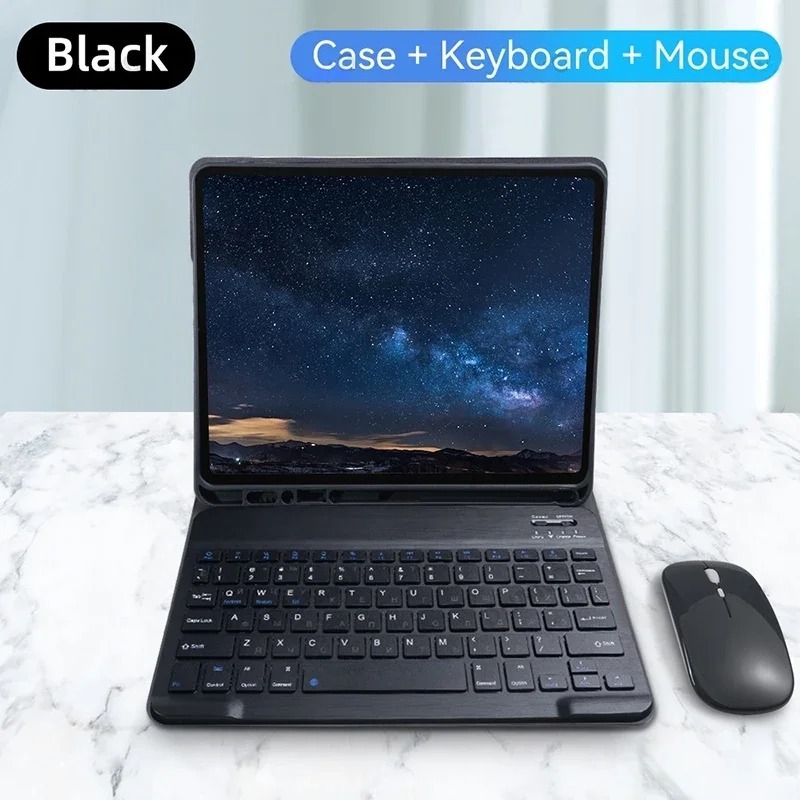 Capa De Teclado Para Samsung Galaxy Tab-A9/A11 +/S6 Lite/S10FE + Bluetooth Magné