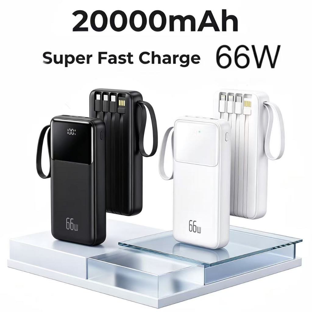 Carregador Portátil Power Bank Turbo 20000mAh 66W Premium iPhone Samsung Xiaomi