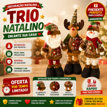 Grande Conjunto De Enfeites De Natal/Papai Noel/Boneco De Neve/Rena Para Casa/Decoração De Janela