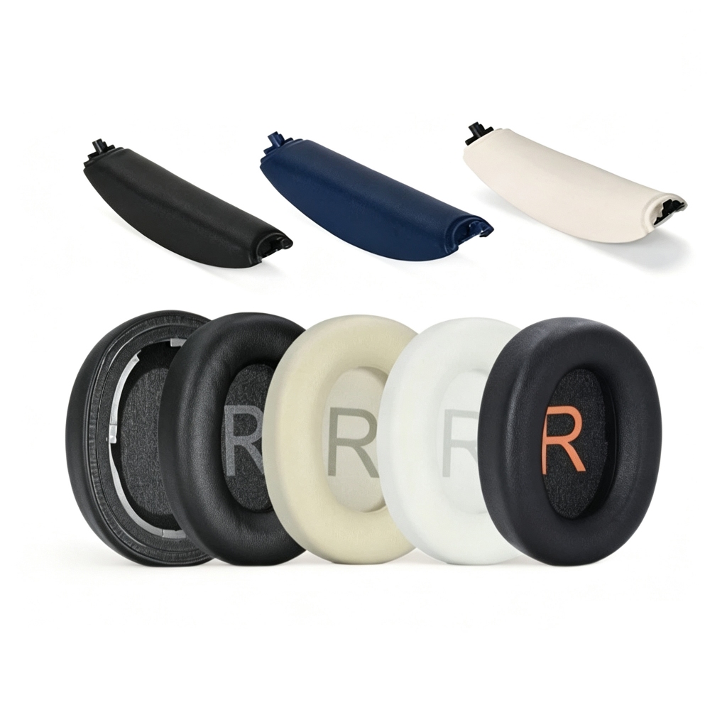 Substituição Earpads Almofada De Ouvido Superior Bandana Capa Para QCY H3/H3 Lite/TOZO HT2/HT 2 Fones