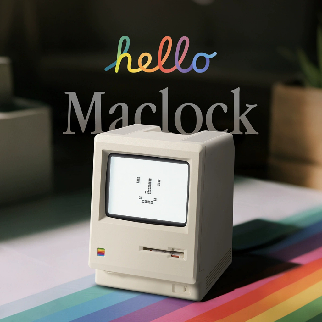 Maclock maclock Retro despertador decoração de mesa relógio Digital tecnologia sentido novo produto decoração criativa r