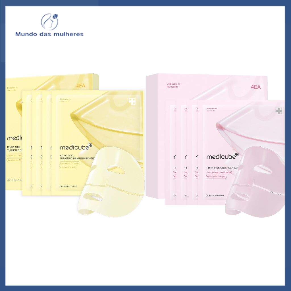 Medicube collagen gel Salmon PDRN mask& Kojik Acid Turmeric