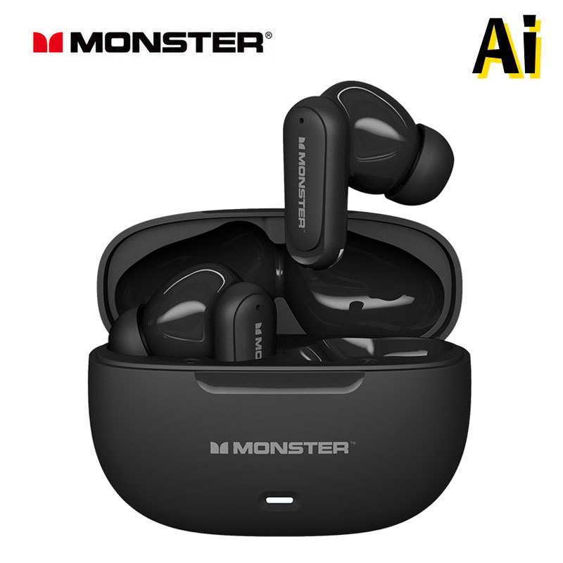 Monster HT20 AI Tradutor Bluetooth Fone De Ouvido 100 + Idiomas HD Chamadas ANC Com Cancelamento De Ruído