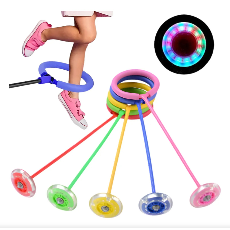Pula Corda Giratório Com Led Gira Pula Corda LED Pisca/Pisca Brinquedo Infantil Pula Corda Exercício