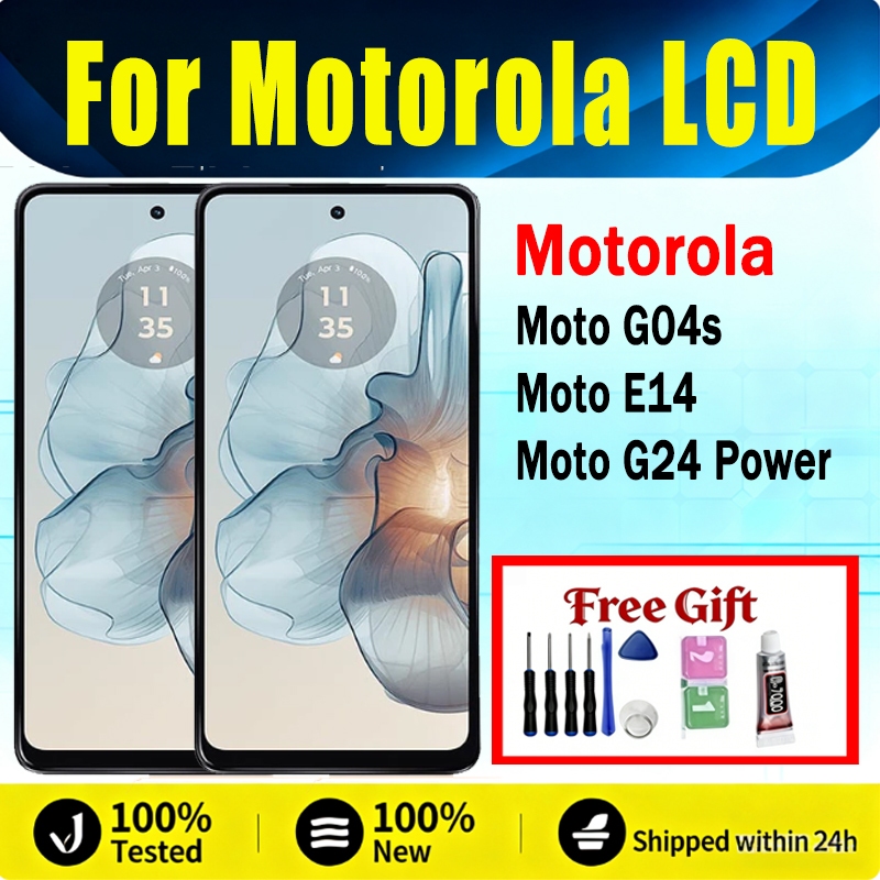 Conjunto De Digitalizador De Tela De Toque LCD Para Motorola Moto G04s G24 Power