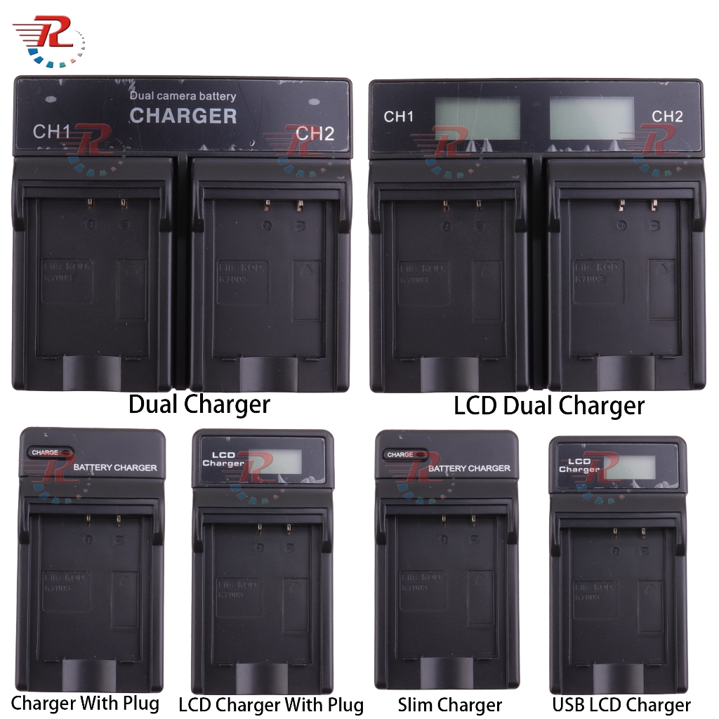 KLIC-7003 K7003 LCD Carregador Duplo Rápido Para Câmeras Kodak SEasyShare V803 Z950 M380 V1003