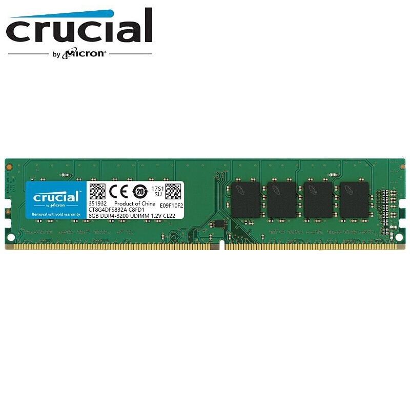 Crucial DDR4 RAM 4GB 8GB 16GB 2133Mhz 3200Mhz 2400Mhz 2666MHz Desktop 1.2v PC4 Para Memória uDIMM