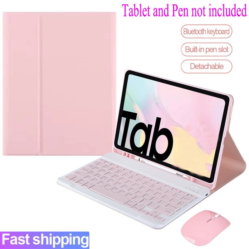 Capa Com Teclado Para Samsung Galaxy Tab S6 Lite 10.4 S9 FE S10 FE S10 lite Sem