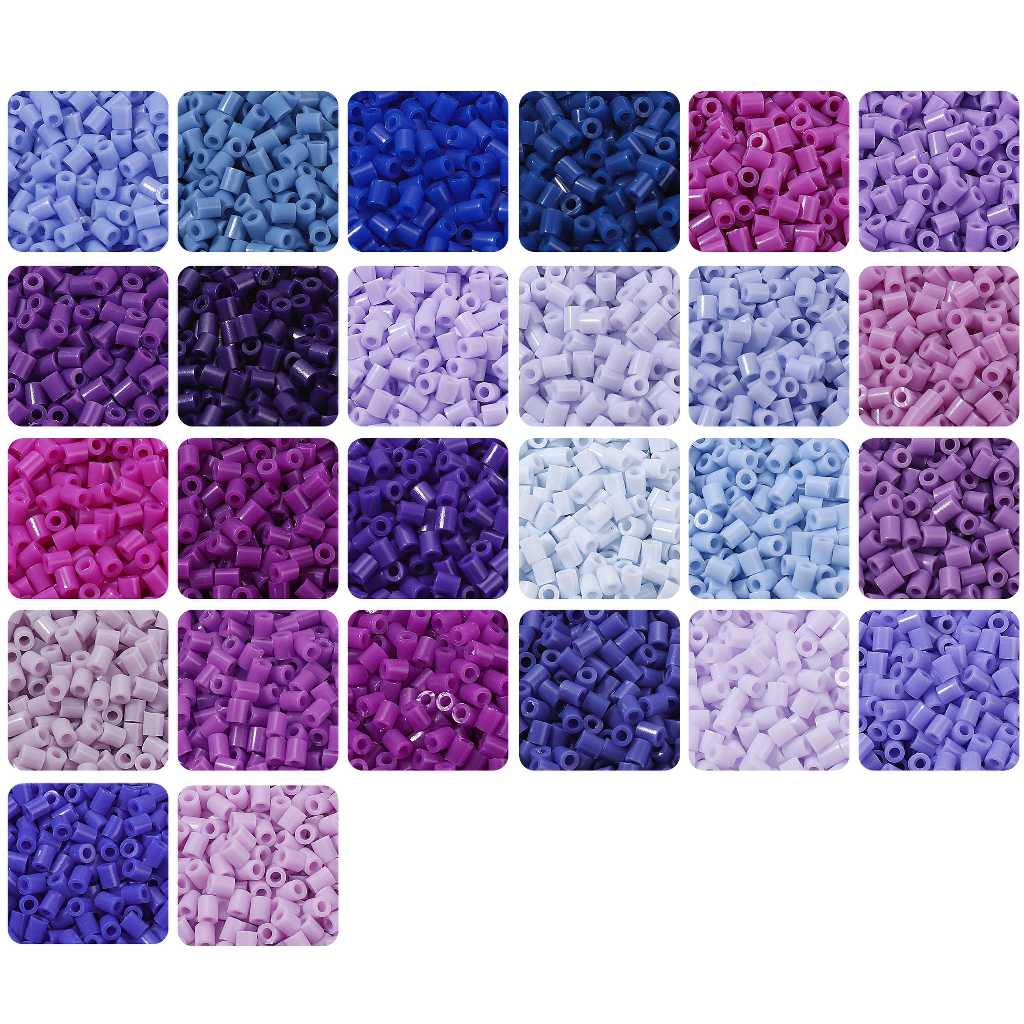 2.6mm Roxo Granel Fusível Contas Recarga Pacote 1000 Pçs DIY Perler Para Mosaico Artesanato Quebra-Cabeça