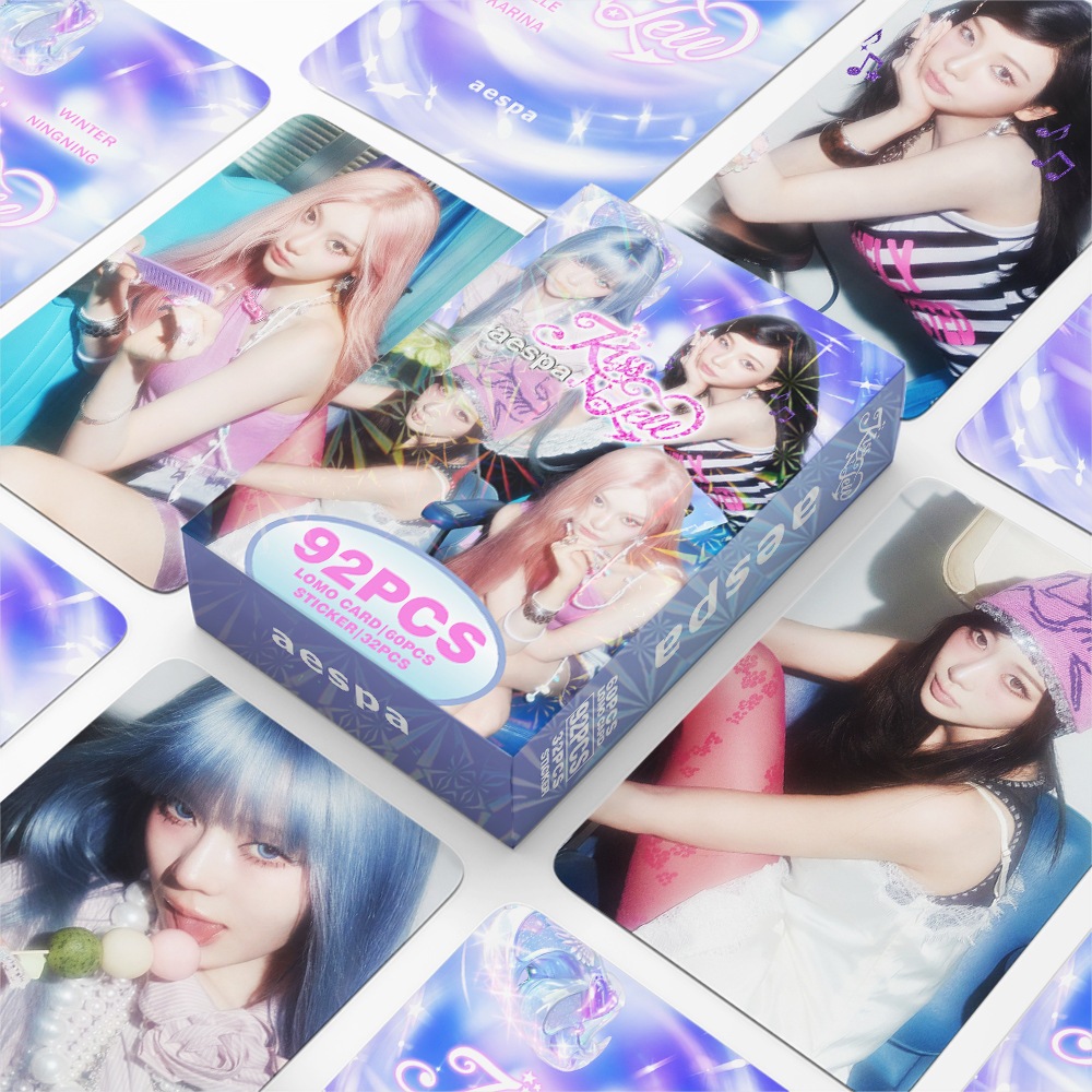 92 Pçs/set Kpop Idol AESPA KARINA LOMO Cartão Postal Para Coleções De Fãs WINTER