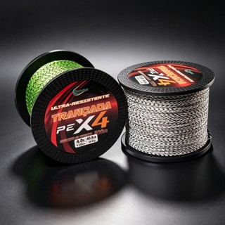 Golaluz 300M/500M Linha de Pesca Invisível Camuflada Manchada PE 4 Fios Linha de Pesca Multifilamento