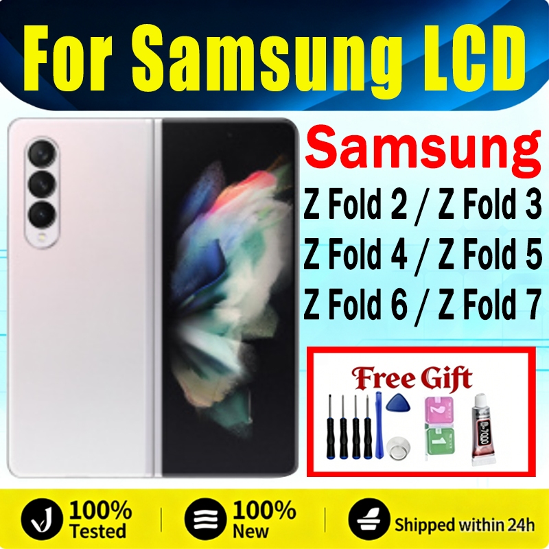 Para Samsung Galaxy Z Fold 2 3 4 5 6 7 5G Display LCD Substituição Da Tela De To