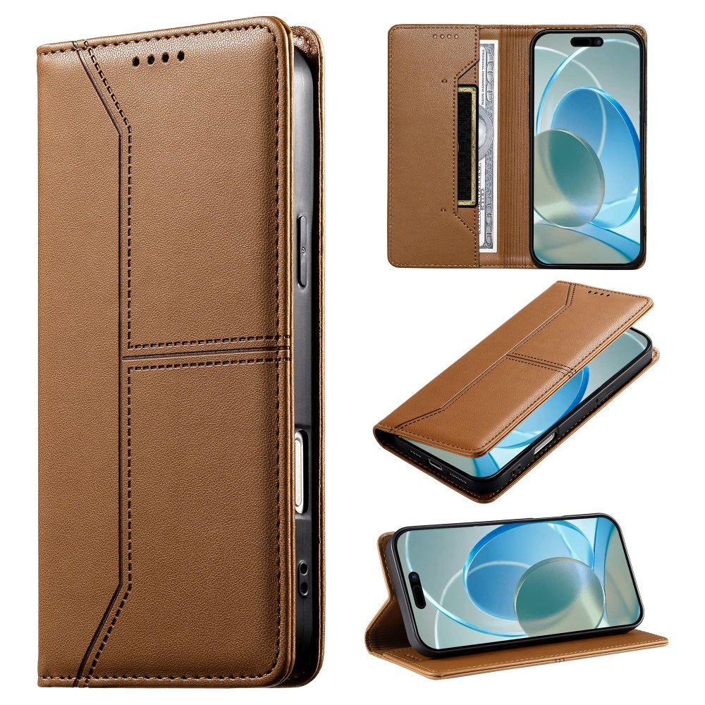 Capa Carteira De Couro Flip Para Samsung A17 A27 A57 A37 A07 A06 A26 A16 A56 A36 A05 A15 A25 A35 A55 A14 A24 A34 A54 A13