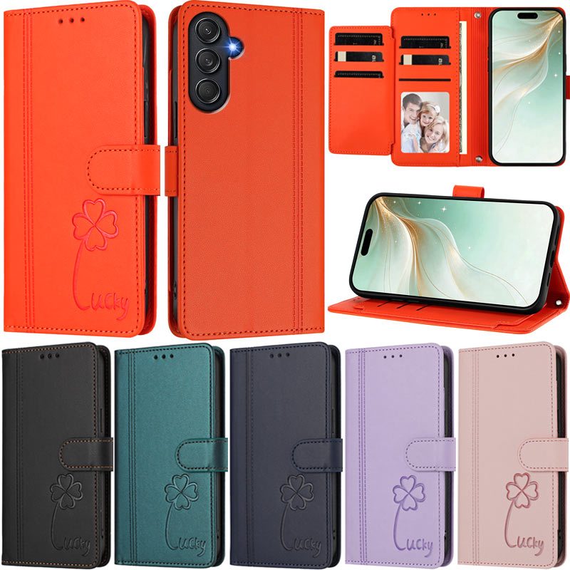 Caixa De Luxo Para Samsung Galaxy A18 A17 A26 A16 A08 A07 A06 A55 A35 A15 A25 5G A15 4G A16 4G Carteira De Couro PU Maci
