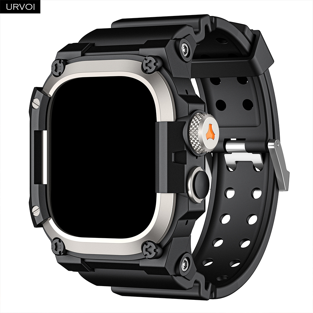 URVOI Banda Para Apple Watch Ultra 3 2 1 Qualidade Macio TPU Cinta Modificado Sa