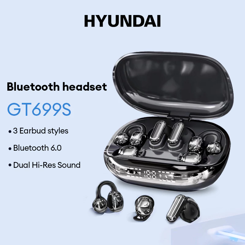 Fone de Ouvido Bluetooth Hyundai GT699S Intra-Auriculares Ultra