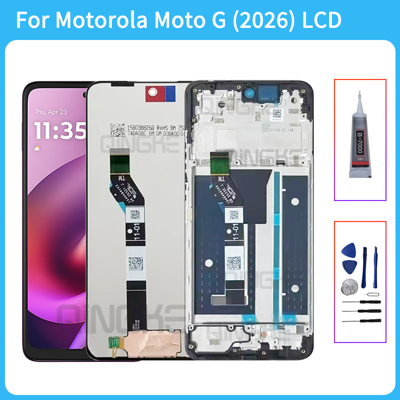 Para Motorola Moto G (2026) Display LCD Tela De Toque Digitador Assembléia XT261