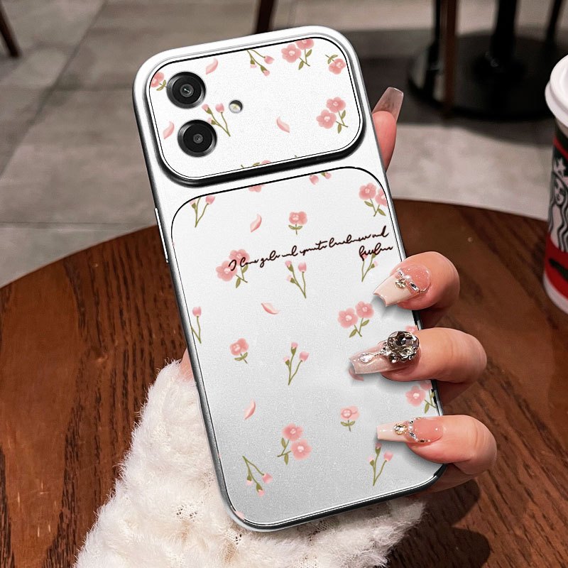 YBD Capa De Telefone Macia Para Samsung Galaxy A07 A06 A05 A04 A04E A03 Core M17E M07 F07 M05 F05 M04 F04 Fresco Rosa Fl
