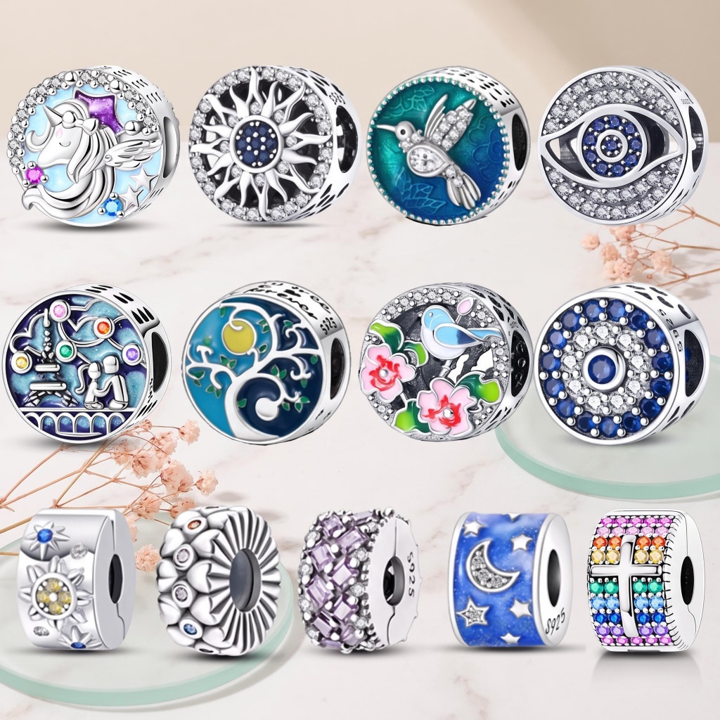 100% berloque S925 prata charme contas adequadas para Original 3mm pulseira DIY jóias presente de aniversário