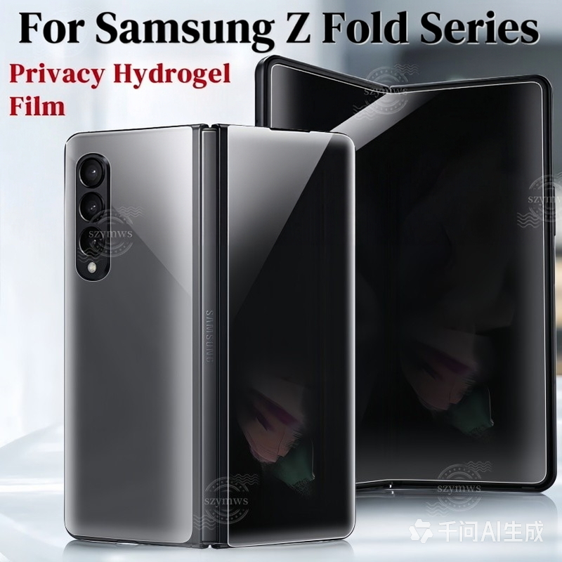 Para Samsung Galaxy Z Fold 8 7 6 5 5G Anti-Spy Privacidade Filme De Hidrogel Tra