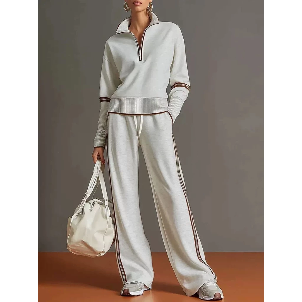 [Oferta especial por tempo limitado] Nova coleção de roupas femininas elegantes e populares: conjunto esportivo casual 2