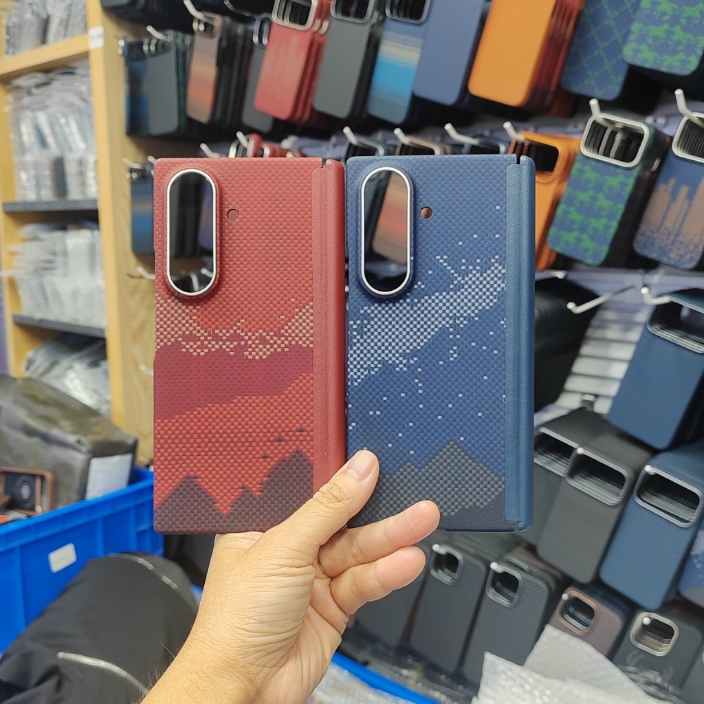 Magnético Realmente Aramida Caso De Fibra Carbono Para Samsung Galaxy Z Fold 8 U
