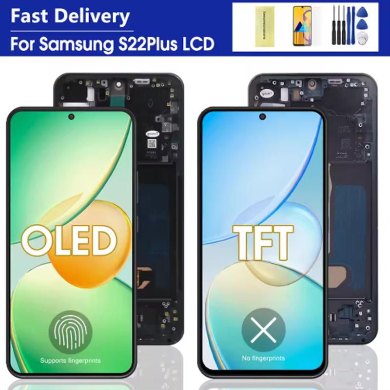 Para Samsung Galaxy S22 + 5G SM-S906B S906B/DS S906U S906N S906E Display LCD Tel