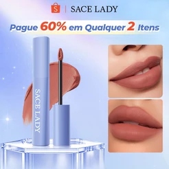 Batom Líquido Matte SACE LADY Prova d'Água Longa Duração Não Gruda Creme Labial de Longa Duração