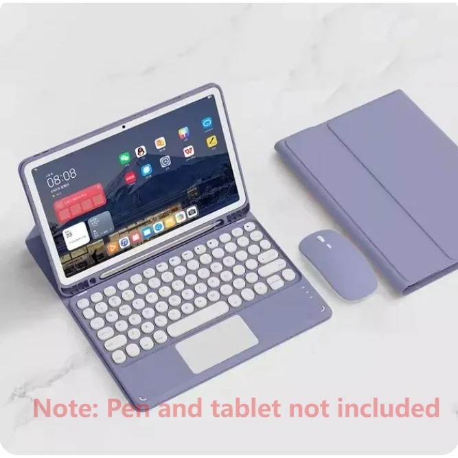 Para Samsung Galaxy Tab S10 Lite/S9FE/S7/S8 Caso De Teclado Com Touchpad Bluetoo