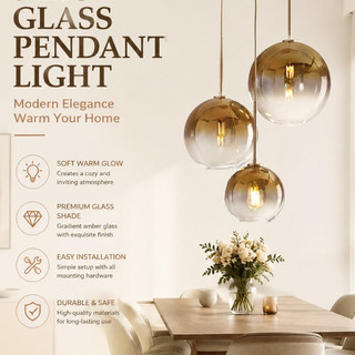 Lustres De Vidro Nórdicos CZHLIFE , Luz De Teto Pendente LED Minimalista Moderna , Lâmpada Suspensa Decorativa Para Sala